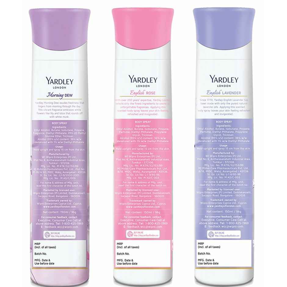 Yardley London Assorted Deodorant Pack for Women - Assorted