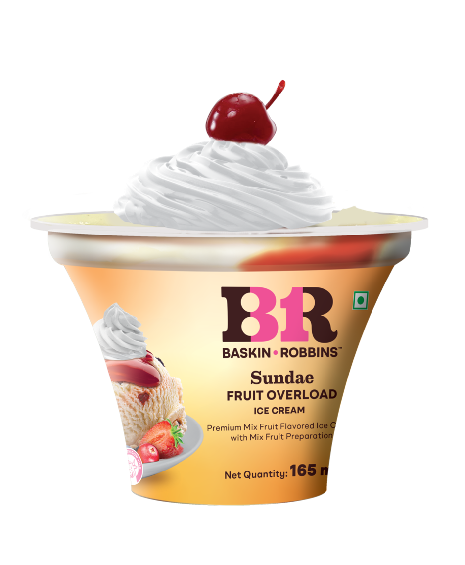 Baskin Robbins Fruit Overload Sundae Ice Cream Cup