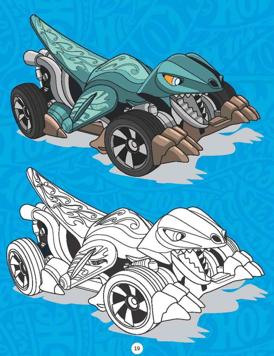 Hot Wheels Copy Colouring Book for Kids