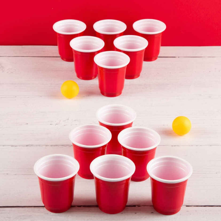 Beer Pong Glasses and Cards Set | 20 Glasses and 20 Dares | Party Needs | Propcon