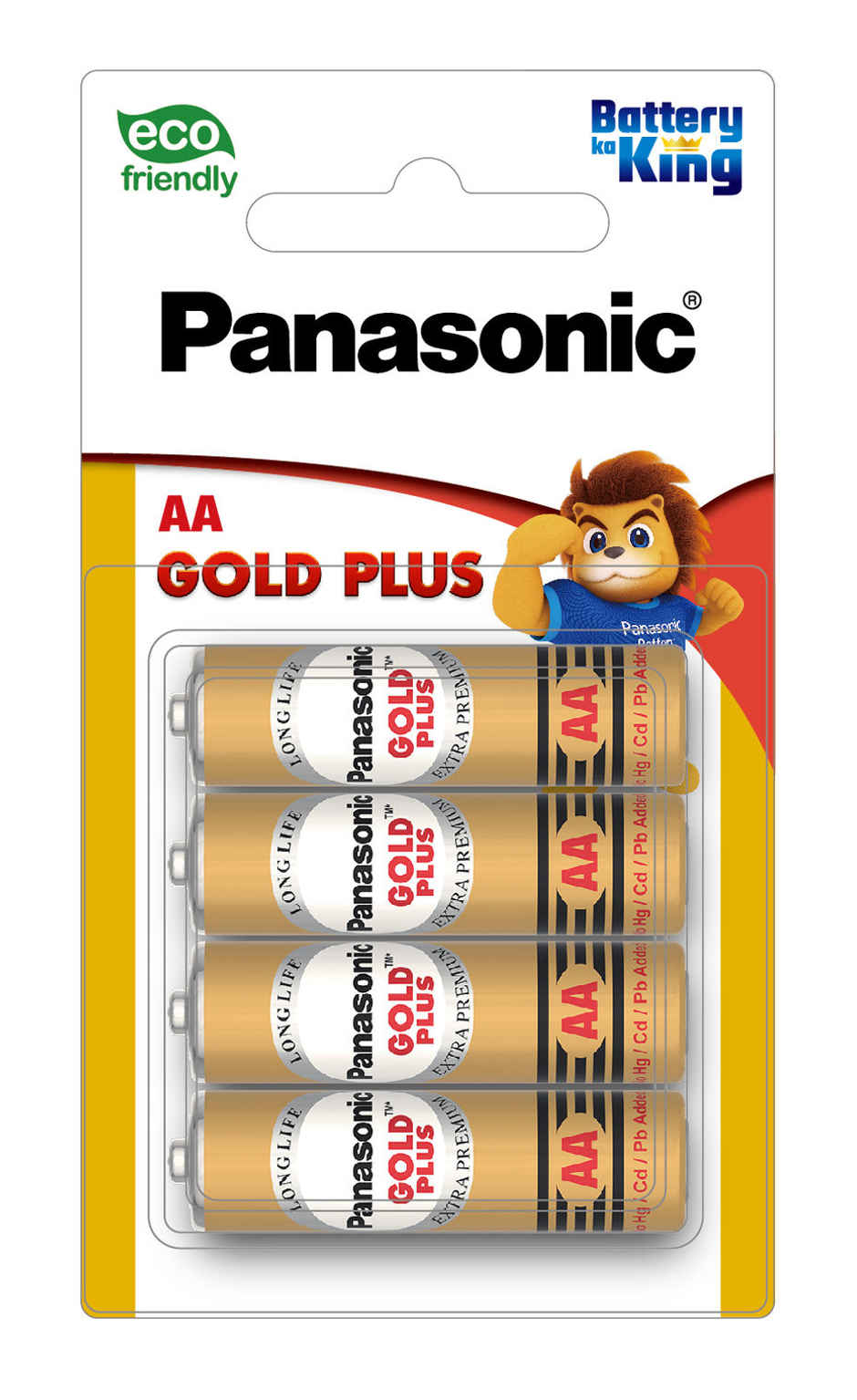 Panasonic Gold Plus AA Battery - Eco-Friendly