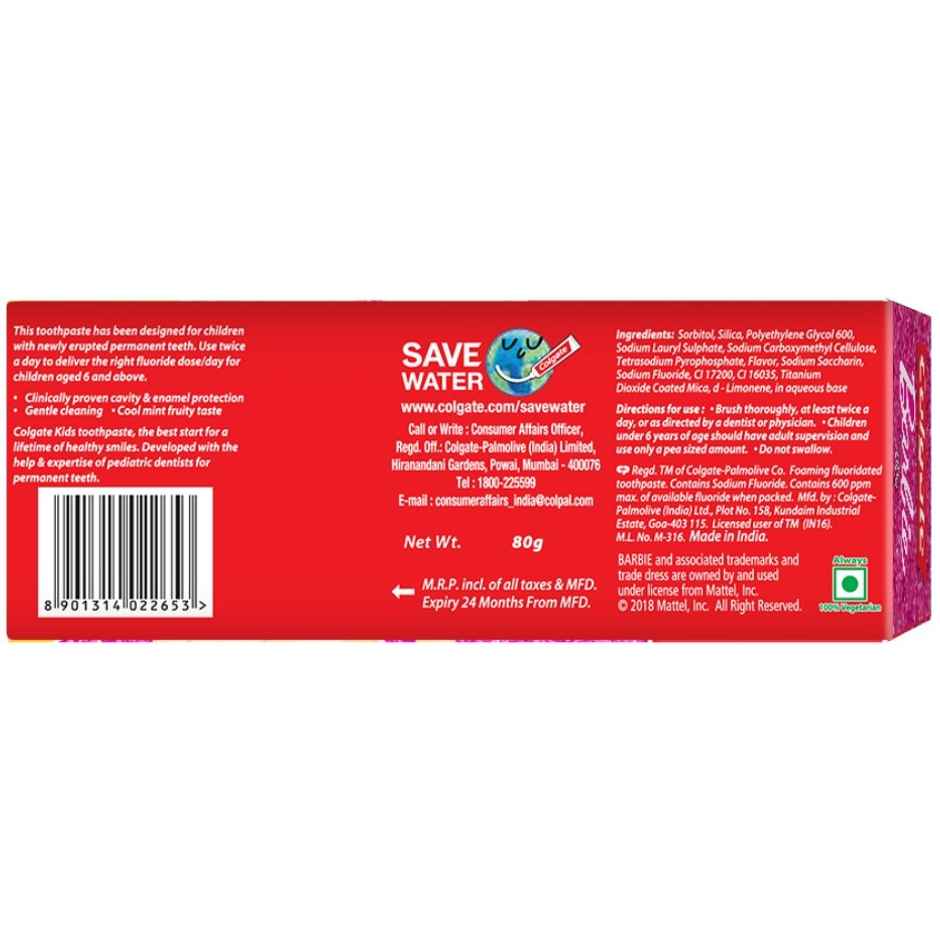 Colgate Barbie Toothpaste 