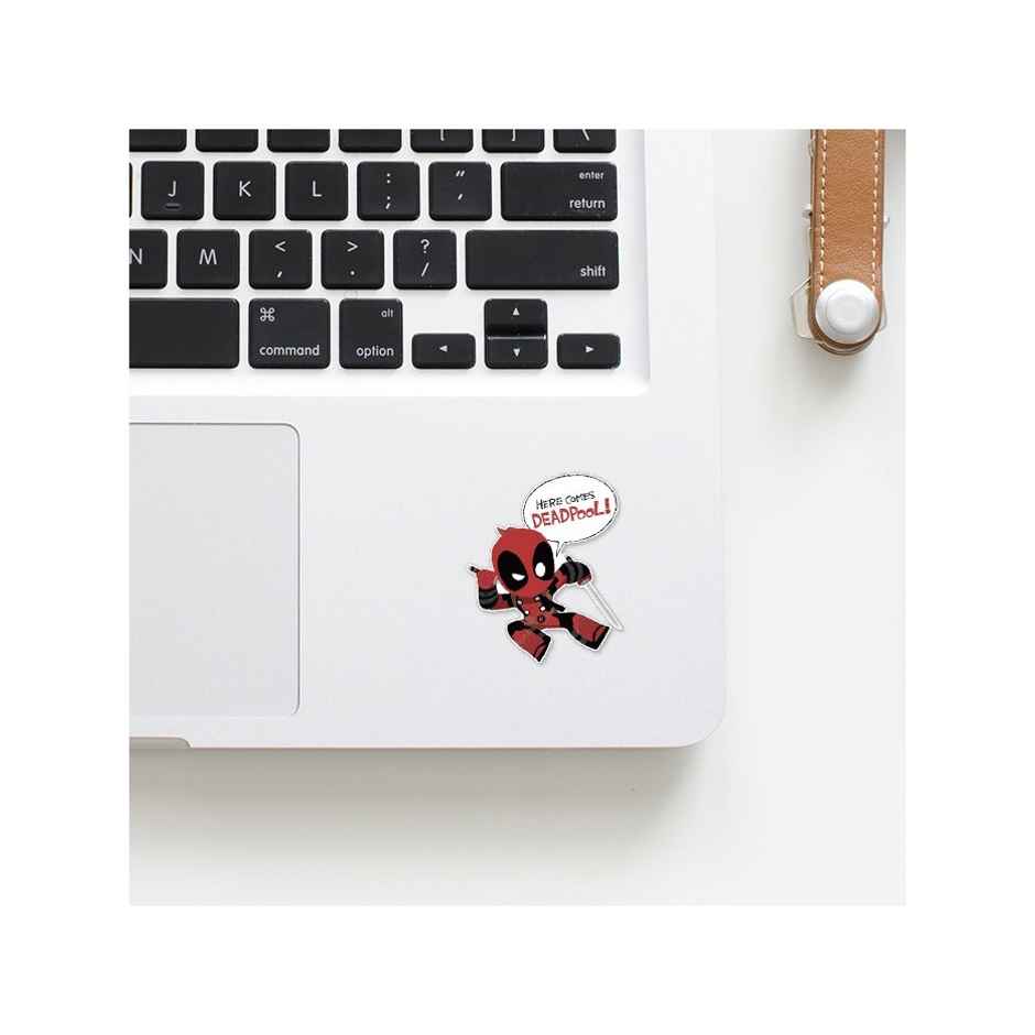 House Of Festivals Here Comes Deadpool - Deadpool Official Sticker
