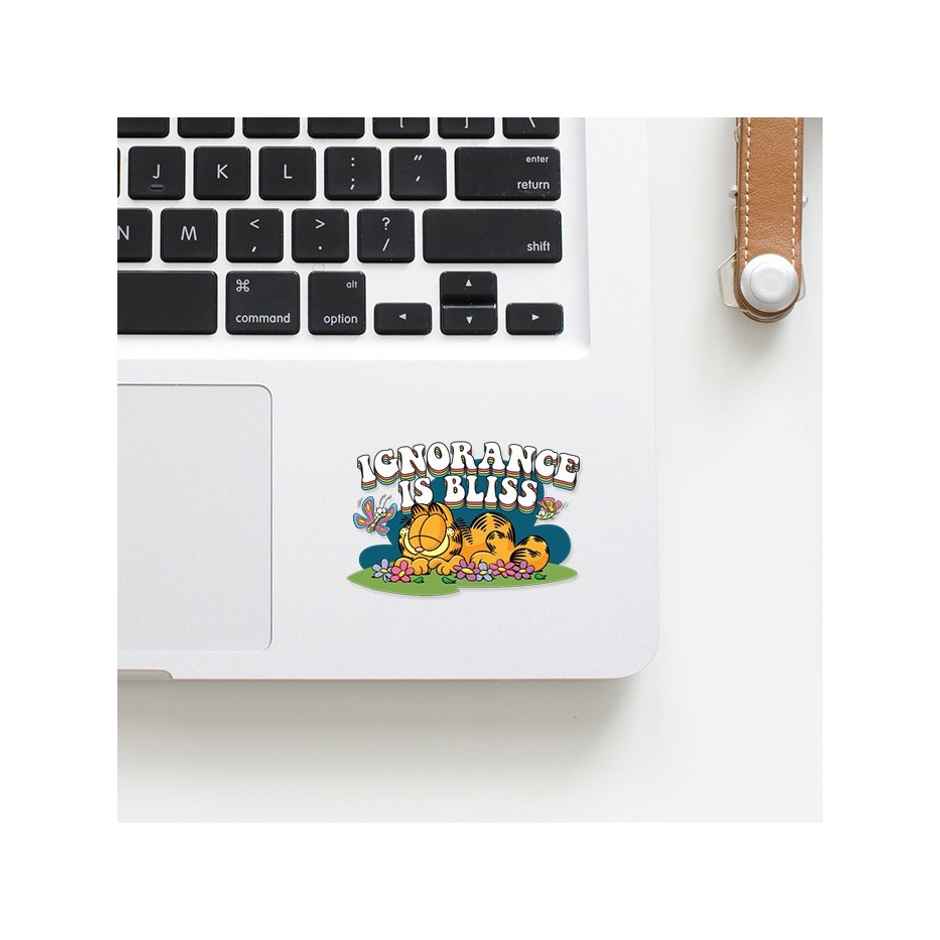 House Of Festivals Ignorance Is Bliss - Garfield Official Sticker