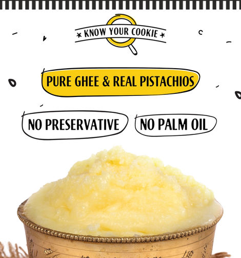 The Baker's Dozen Nankhatai Premium Butter Flavoured Pure Ghee Biscuits Cookies | Palm Oil-free