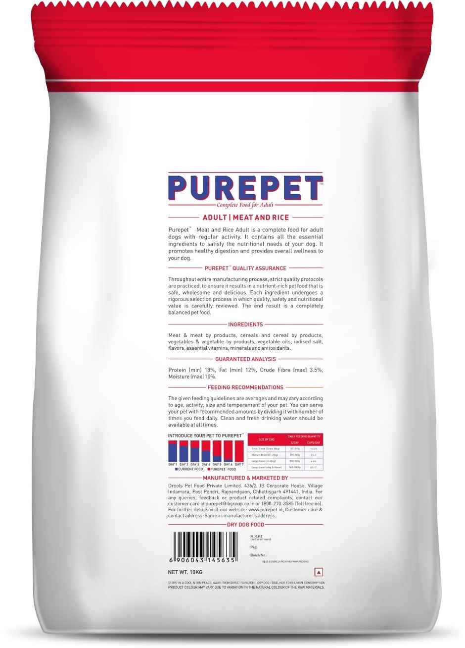 Purepet Meat And Rice Adult Dog FOOD