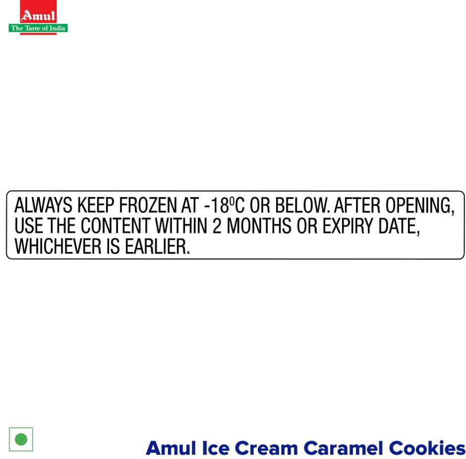 Amul Caramel Cookies Ice Cream