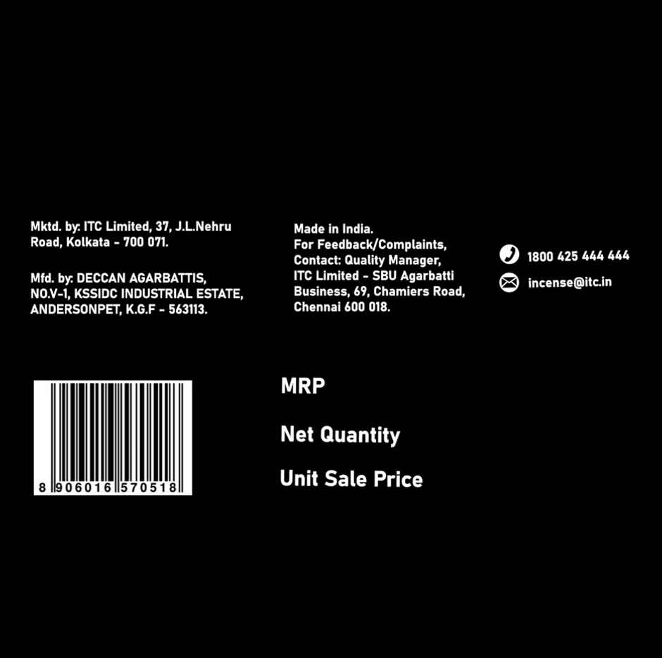 Scent Premium Bambooless Dhoop Sticks | Black Oudh Fragrance | Mangaldeep