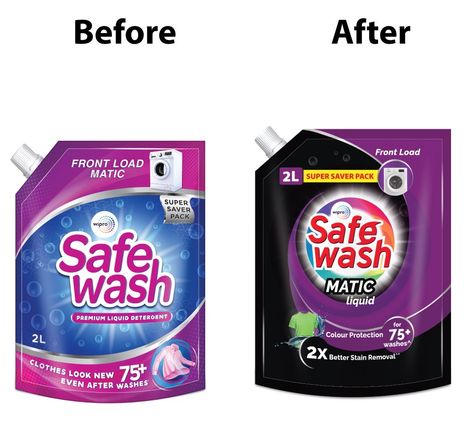 SafeWash Front Load Matic Premium Detergent Liquid | 2X Stain Removal