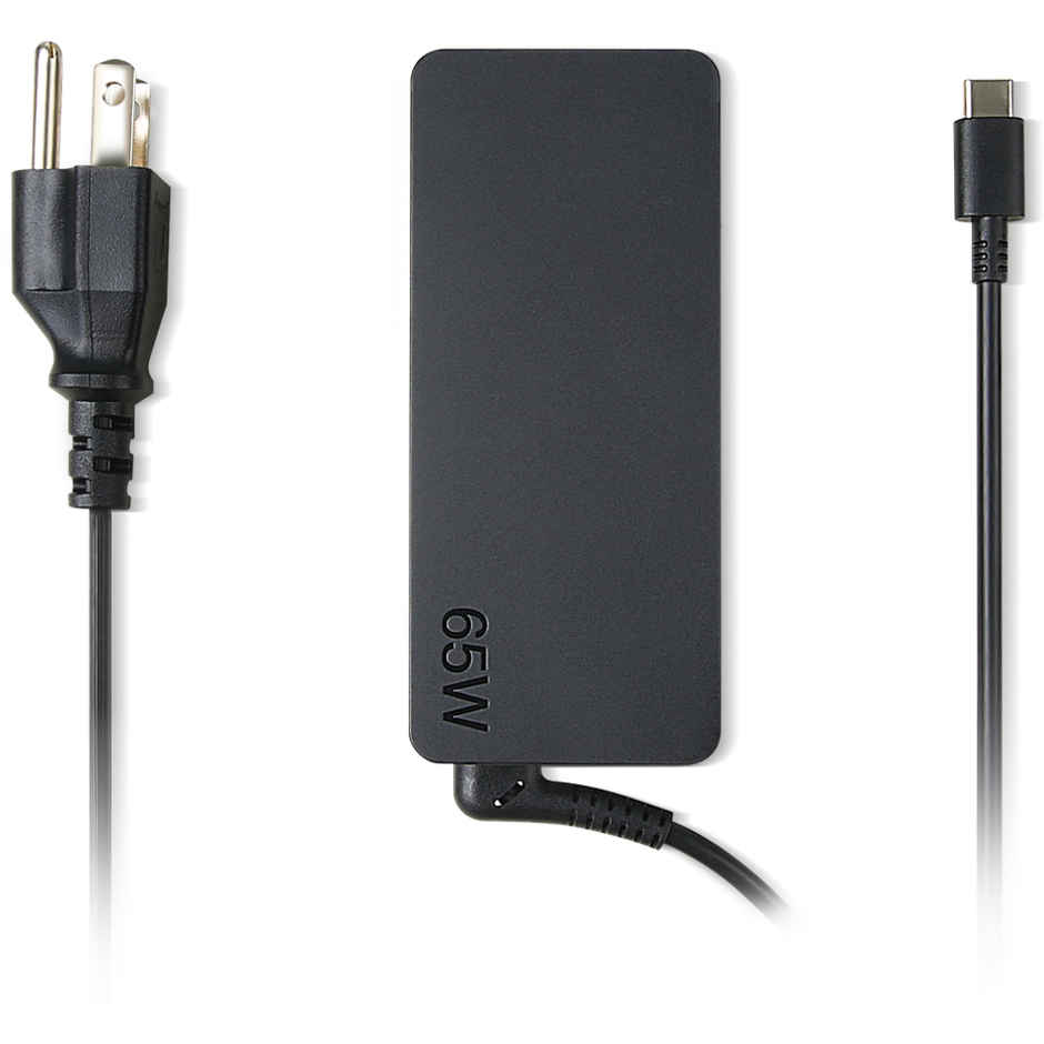 Lenovo Original 65W 20V 3.25A Standard USB Type-C for Laptops Ac Adapter - Black