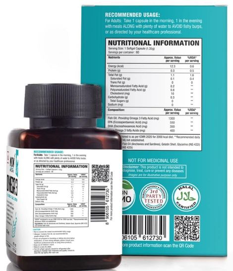 Wow Life Science Omega-3 Capsules