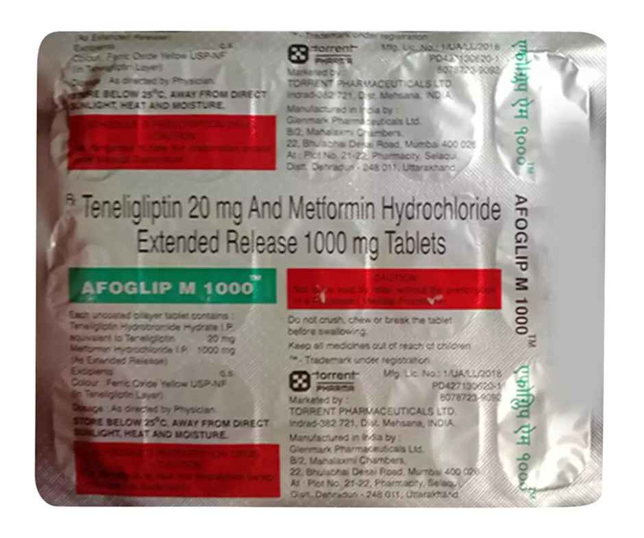 Afoglip M 1000 Tablet ER