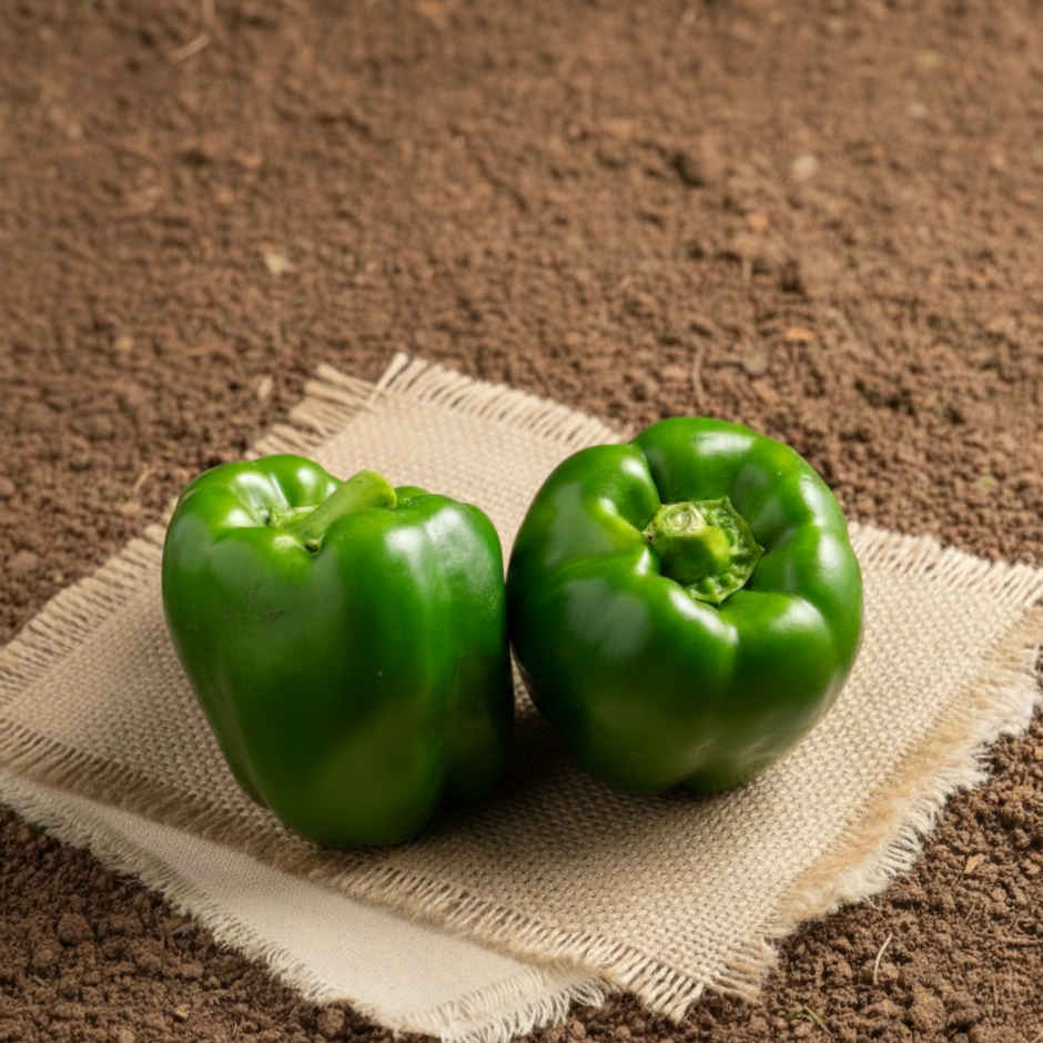 Organically Grown Capsicum Green