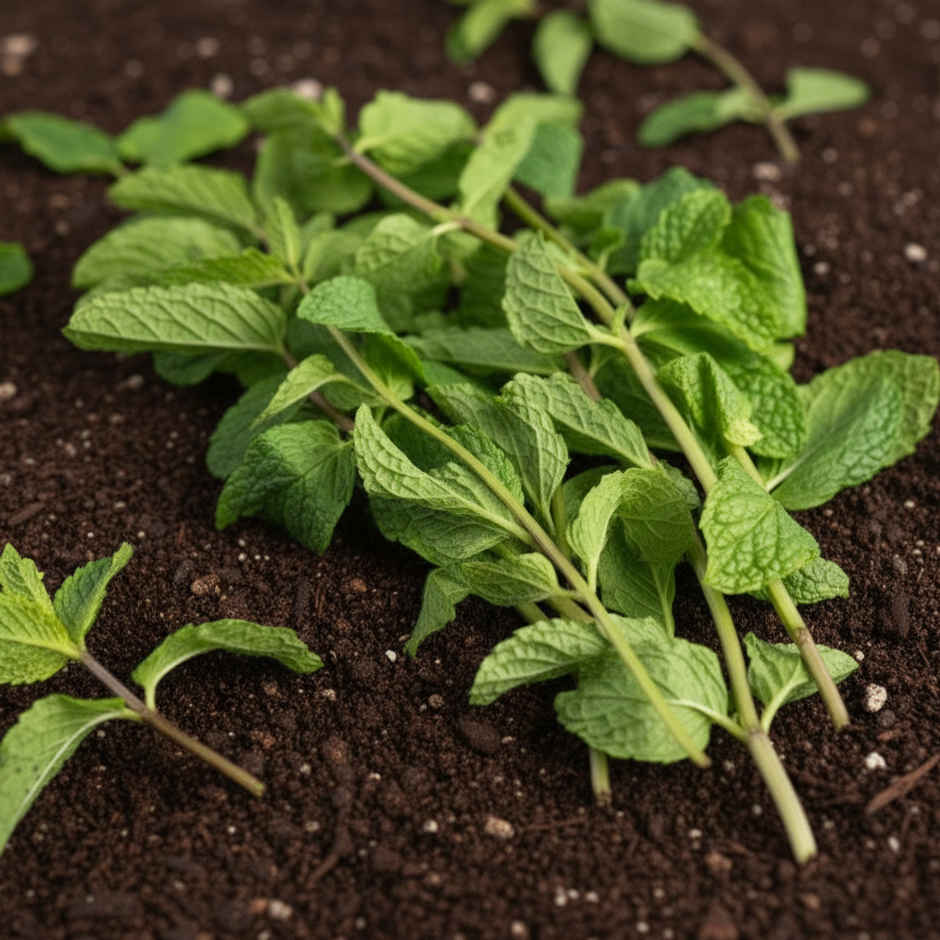 Organically Grown Mint Leaves