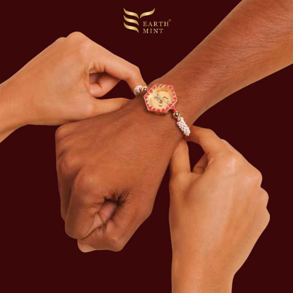 Earthmint 24k Gold Rakhi | Eternal Love - Bhai - 50mg