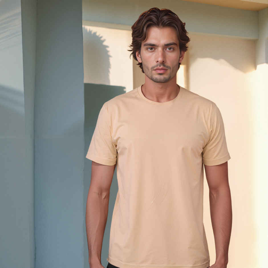 EQL Men's NeoVerse Recycled Tee | Beige - XXL