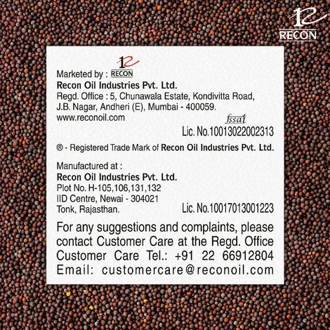 Tez Premium Kachchi Ghani Pure Mustard Oil 100% Pure and Natural, Good for Heart 500mL Bottle