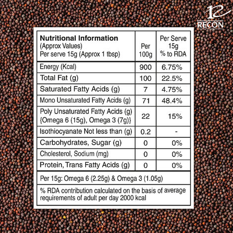 Tez Premium Kachchi Ghani Pure Mustard Oil 100% Pure and Natural, Good for Heart 500mL Bottle