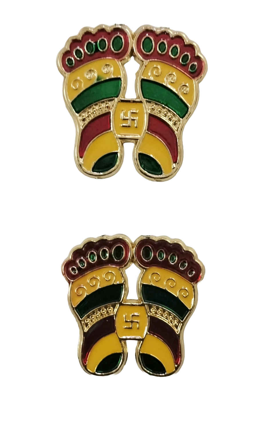 Charan Sticker Set Of 2 (Assorted Designs)