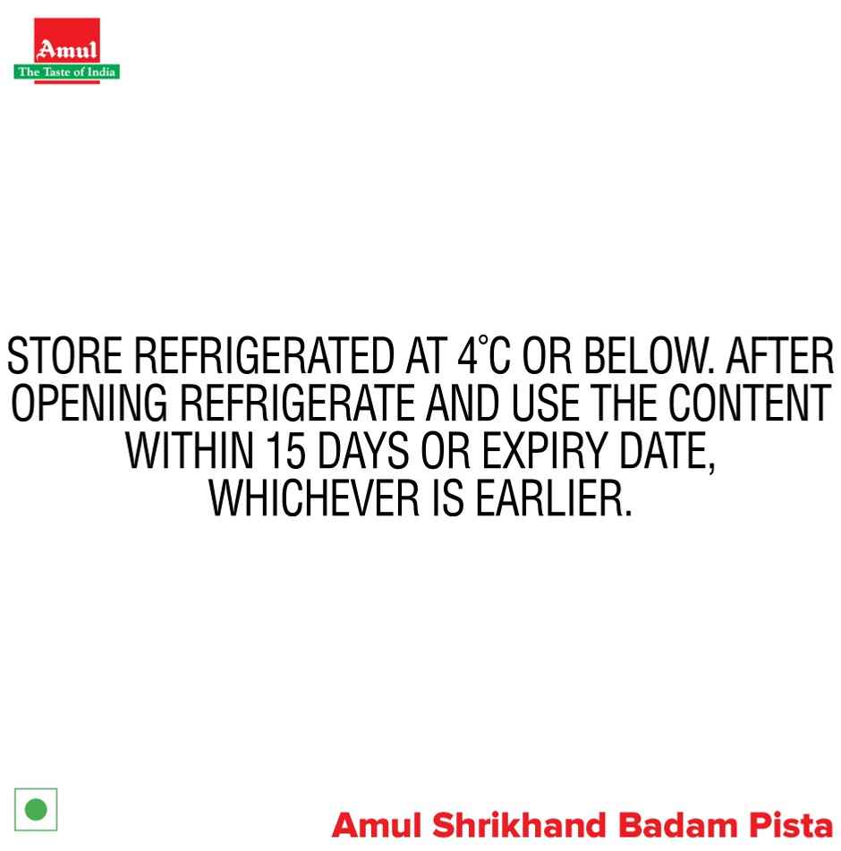 Amul Shrikhand Badam Pista