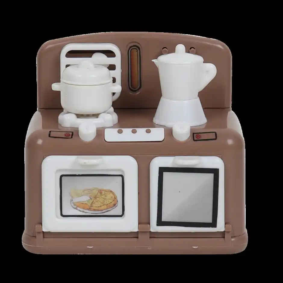 Anz Toy Brown Kitchen Mini Oven Ph 9412