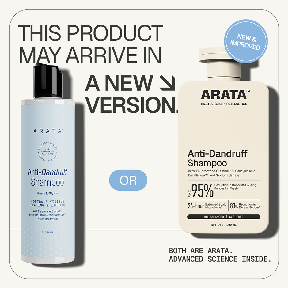 Arata Anti-Dandruff Shampoo with Piroctone Olamine & Salicylic Acid for Dandruff Reduction