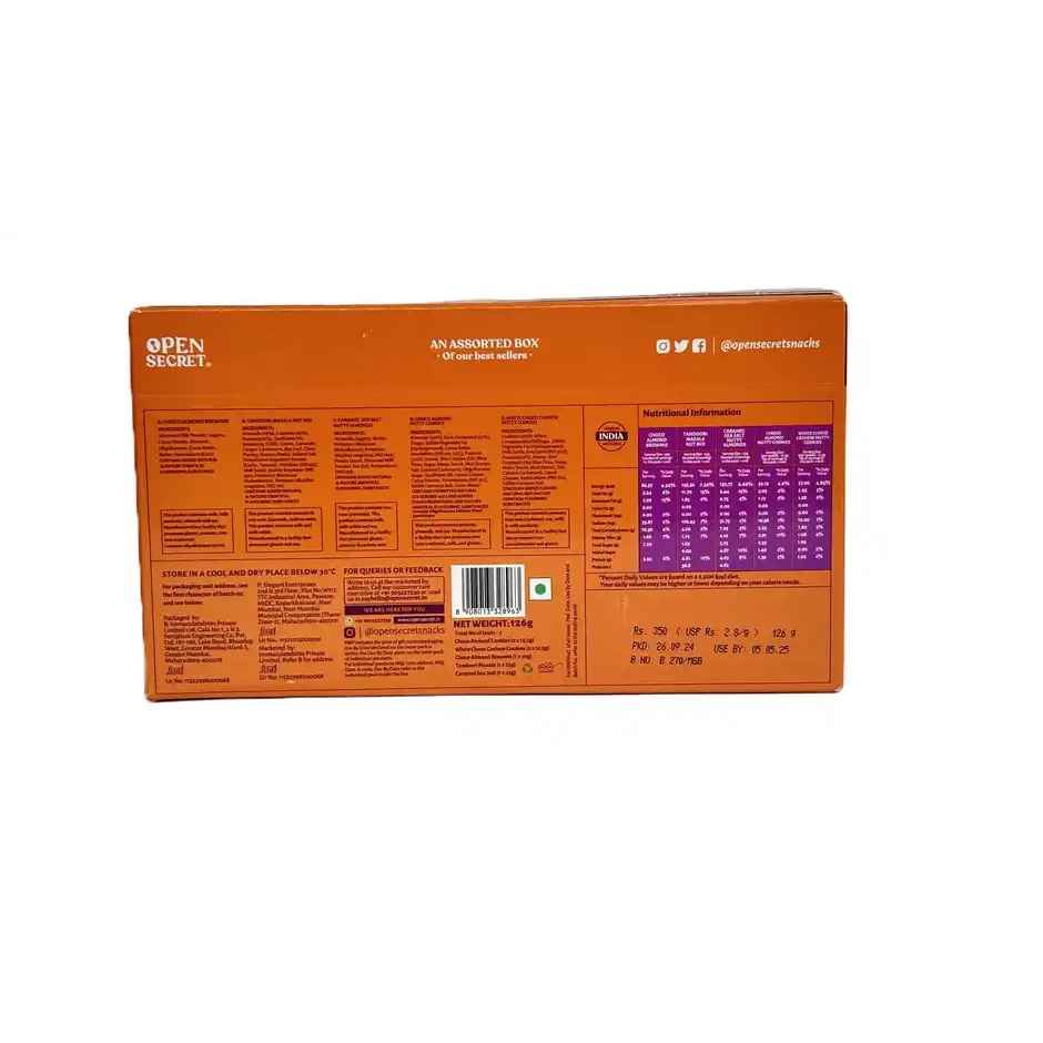 Open Secret Valentine Chocolate Cookies, Brownie and Dry Fruits Hamper | Zero Maida