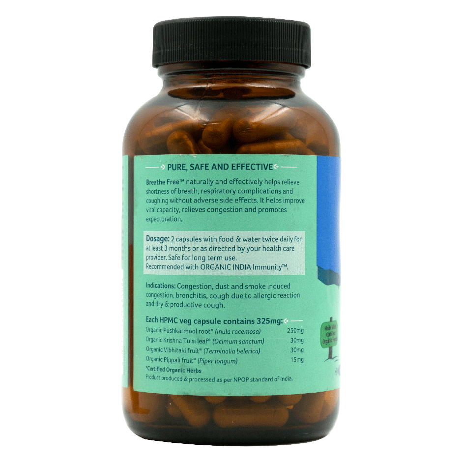 Organic India Breathe Free Ayurvedic Capsule