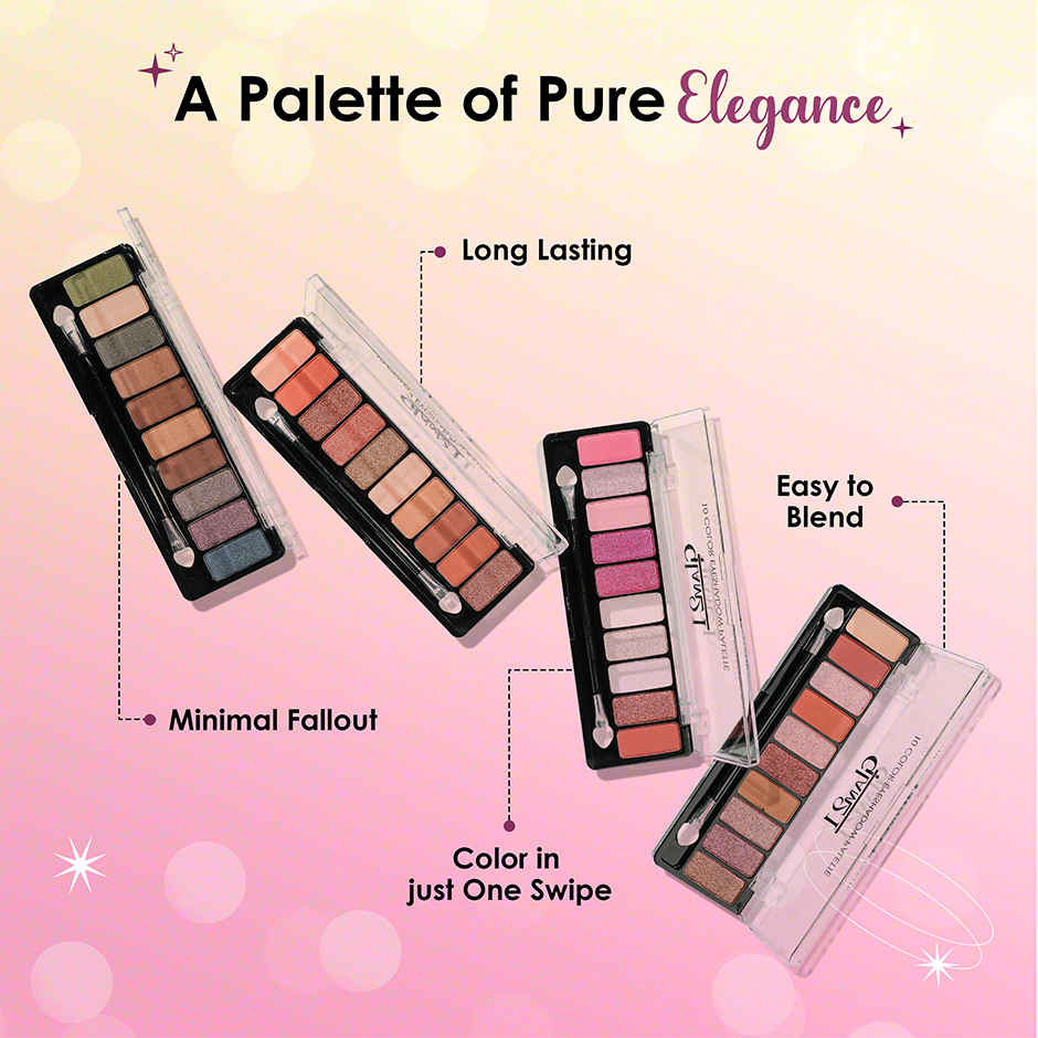 Glam21 Eyeshadow Palette 10 Highly Pigmented Shades - Wet N Wild