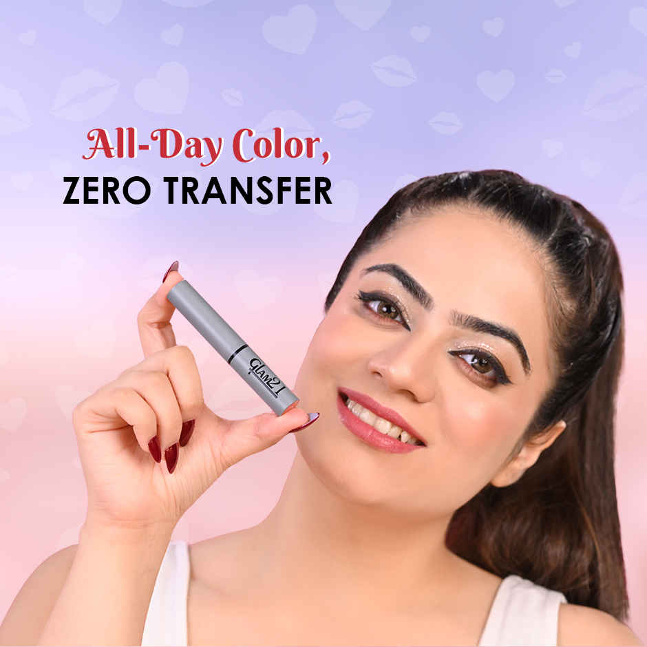 Glam21 Long Lasting Non Transfer Lipstick, Creamy Matte Finish -Red Power