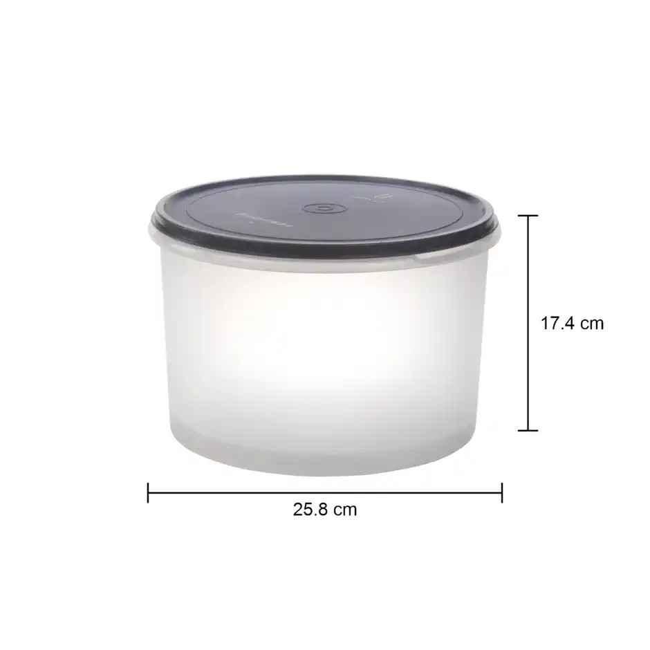 Joyo Fresherware Round Multi-Purpose Plastic Container for Rice, Spices, Atta,etc-7.5 ltr -Assorted