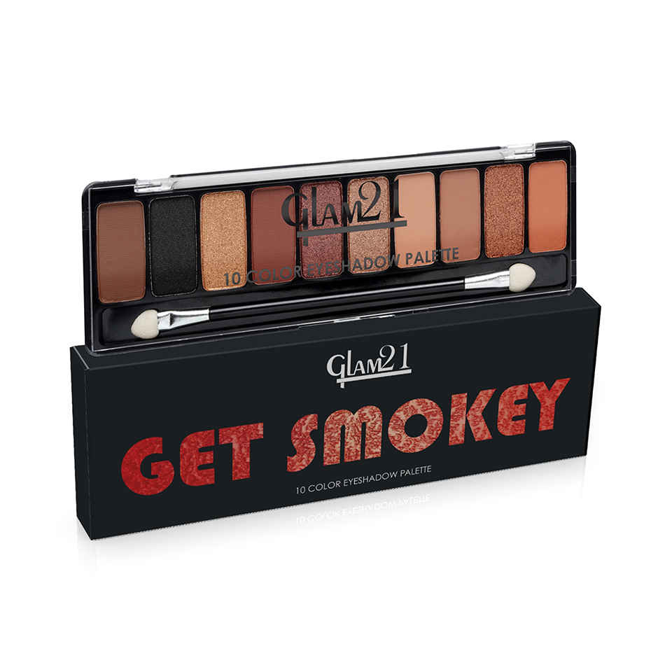 Glam21 Eyeshadow Palette 10 Highly Pigmented Shades -Get Smoky