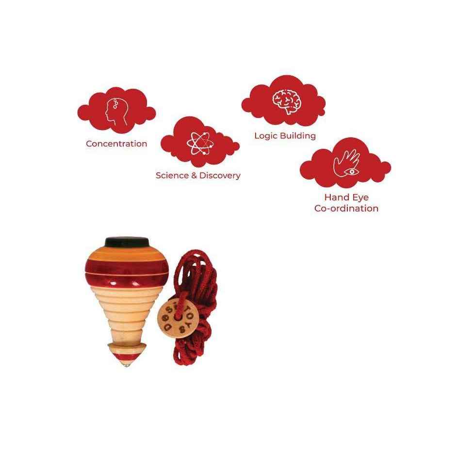 Desi Toys Spinning Top (Lattu / Bhavra)