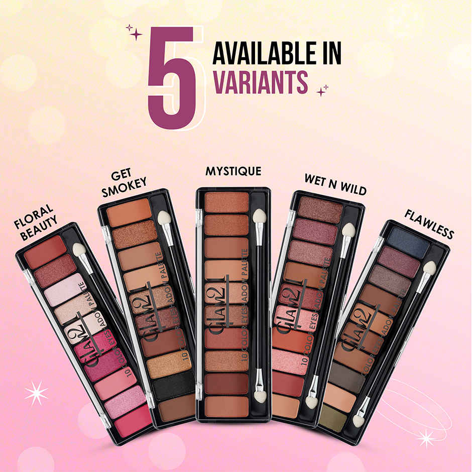 Glam21 Eyeshadow Palette 10 Highly Pigmented Shades - Wet N Wild