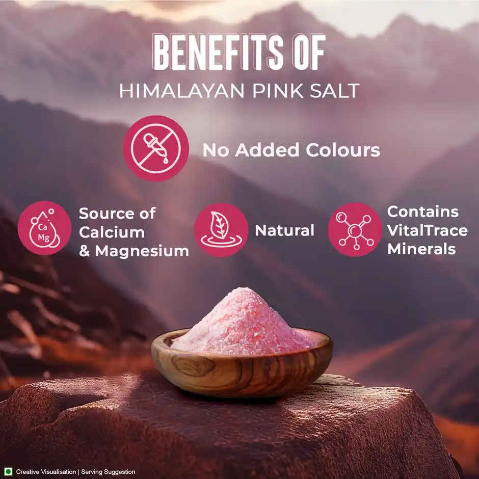Aashirvaad Himalayan Pink Salt | Sendha Namak/Rock Salt