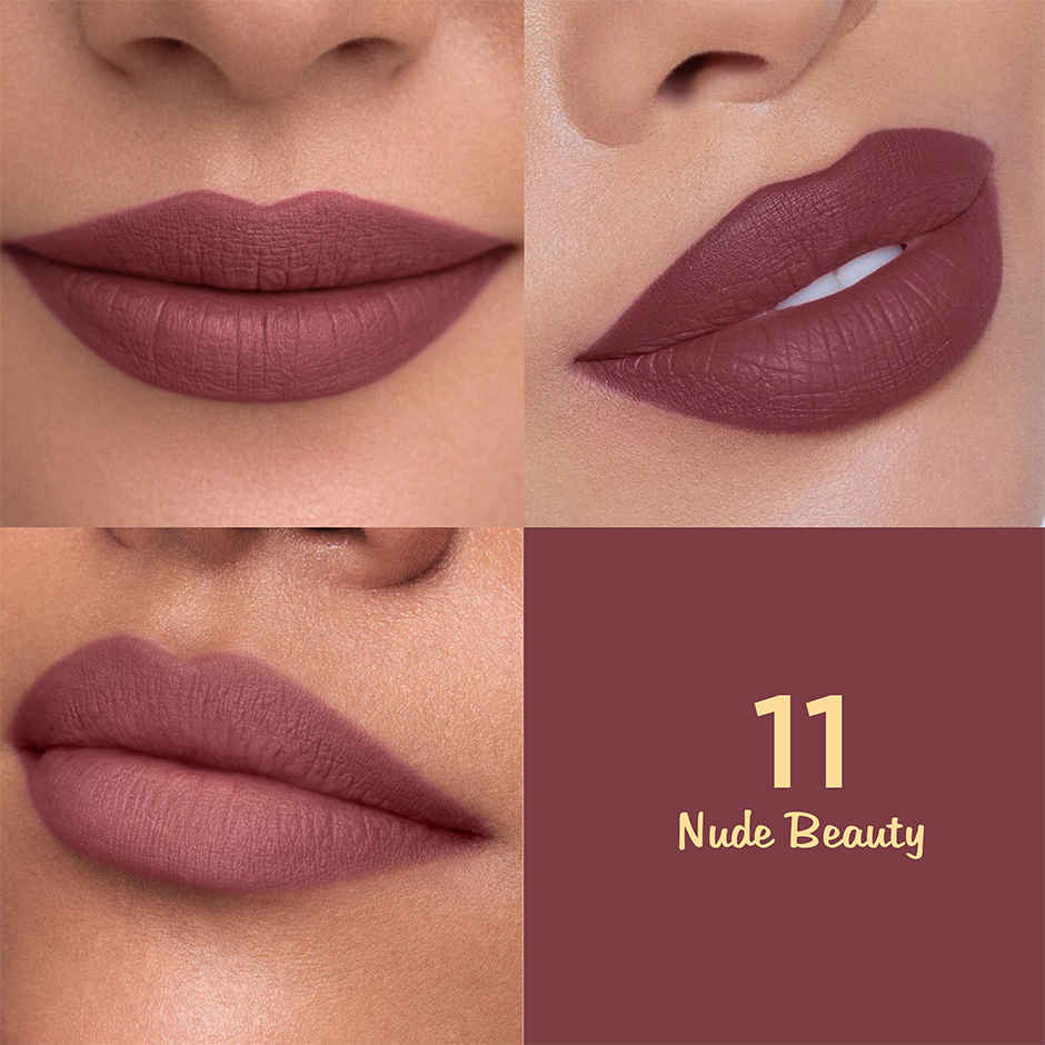 Glam21 Lip Seduction Non- Transfer Crayon Lipstick Creamy Matte Formula | Nude Beauty | 11