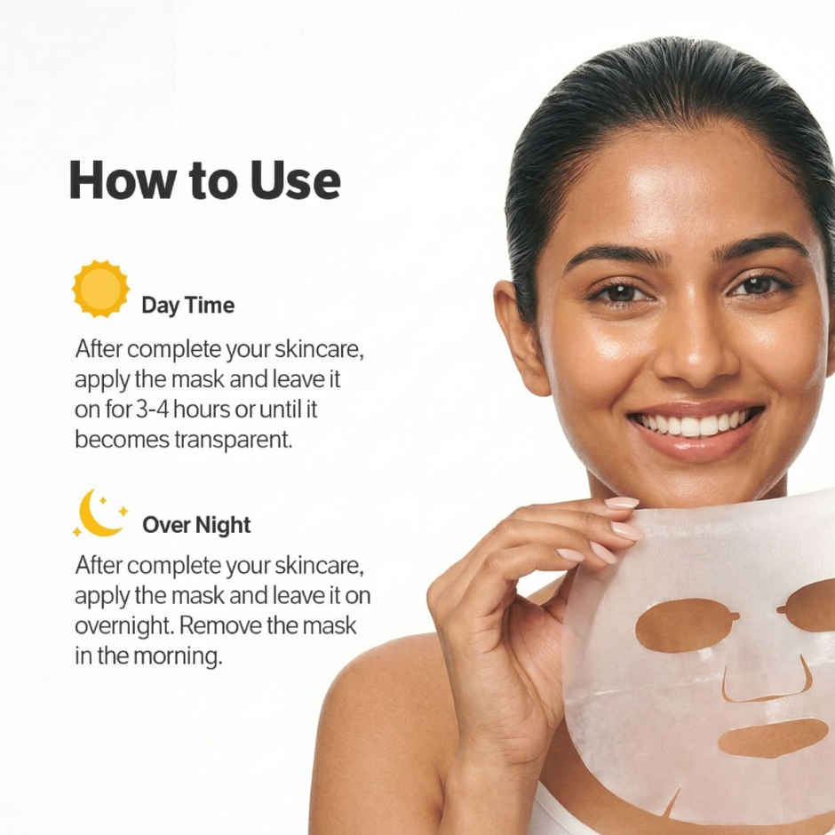 Pikwin Bio Collagen Face Sheet Mask | Korean Glass Skin Anti Aging Formula