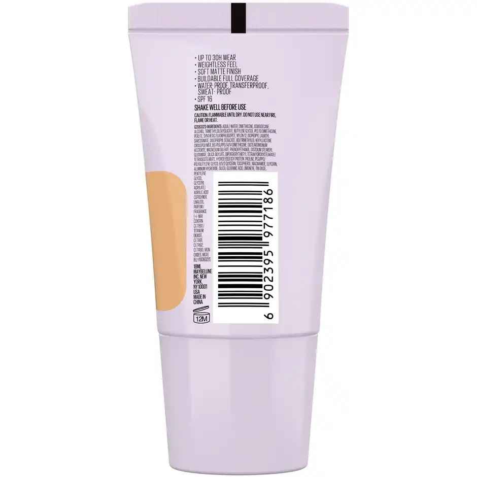 Maybelline Super Stay Lumi Matte Liquid Foundation, 30HR Long Lasting, 128