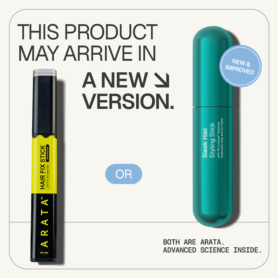 Arata Sleek Hair Styling Stick with Hyaluronic Acid for Frizz & Flyaways