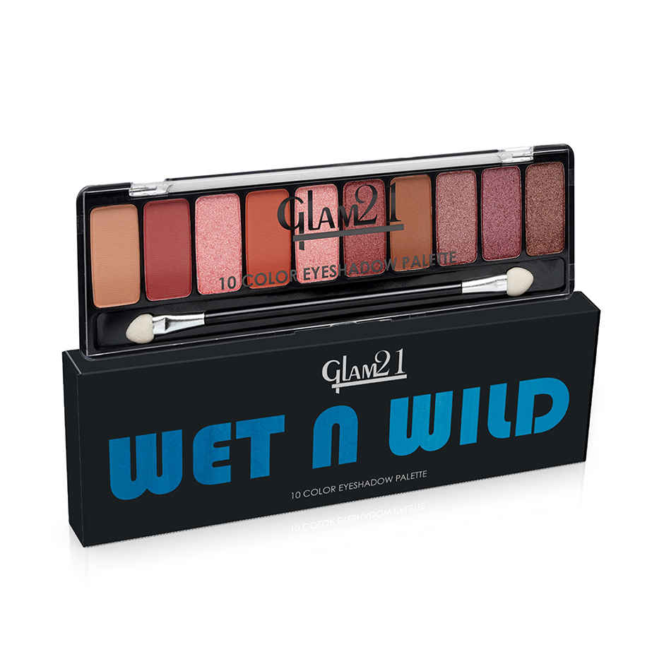 Glam21 Eyeshadow Palette 10 Highly Pigmented Shades - Wet N Wild
