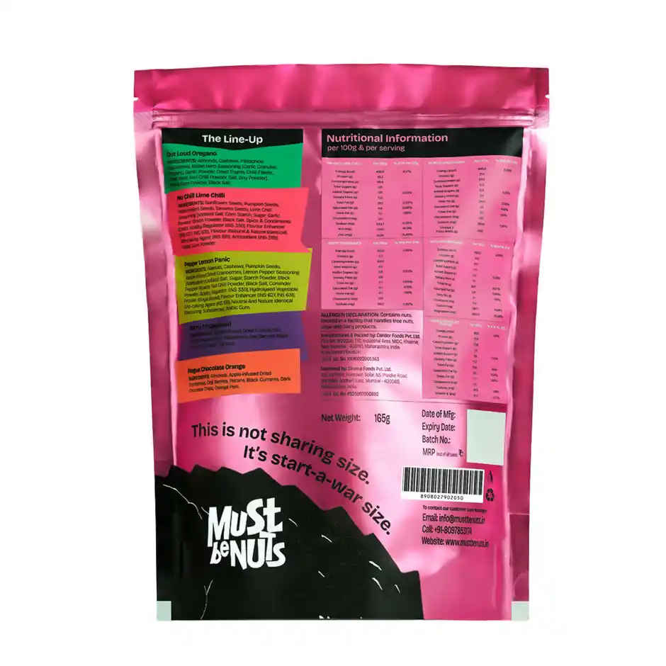 Must Be Nuts | The Loot Bag | Assorted Mix | Protein | Omega 3 | Antioxidants | Magnesium & More
