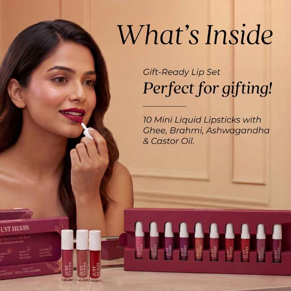 Just Herbs Herb Enriched Matte Liquid Lipstick Set