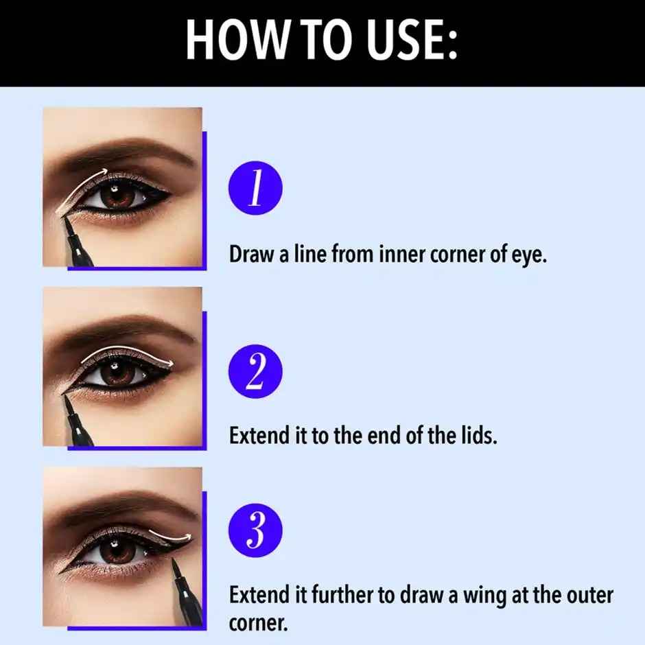Blue Heaven Intense Easy Sketch Eyeliner - Black