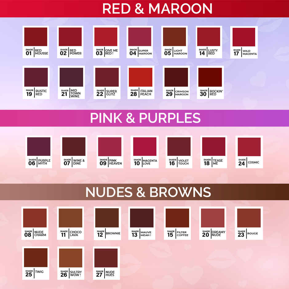 Glam21 Long Lasting Non Transfer Lipstick, Creamy Matte Finish -Red Power