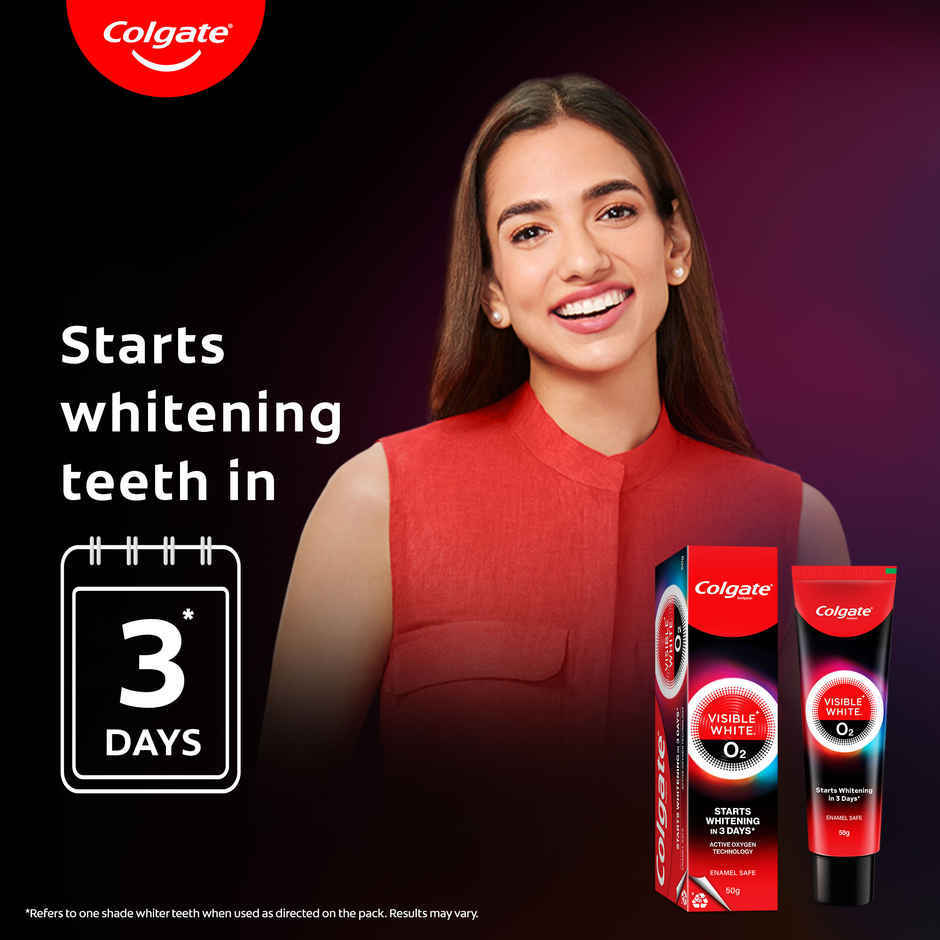 Colgate Visible White O2 Teeth Whitening Toothpaste Combo 