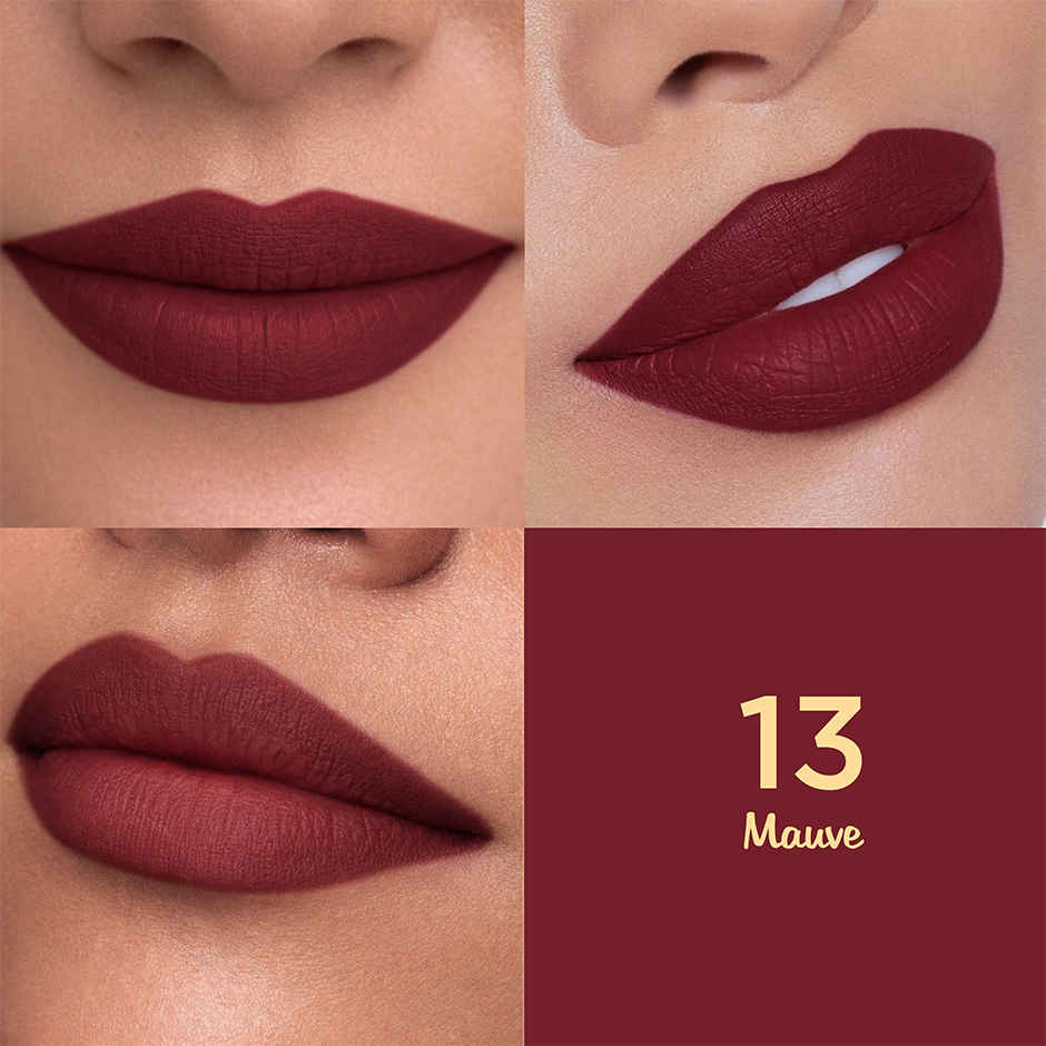 Glam21 Lip Seduction Non- Transfer Crayon Lipstick Creamy Matte Formula| Mauve | 13
