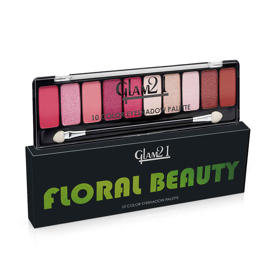 Glam21 Eyeshadow Palette 10 Highly Pigmented Shades -Floral Beauty