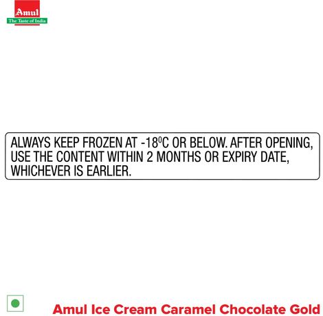 Amul Gold Caramel Chocolate Ice Cream Tub