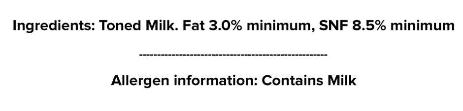 Amul Moti - Homogenised Toned Milk (Pouch 90 Days Shelf life) Combo