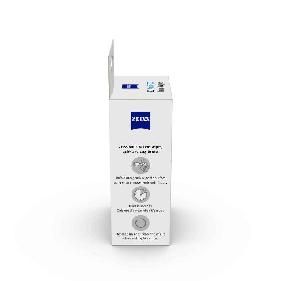 ZEISS AntiFOG Wipes 20ct - Fog-Free